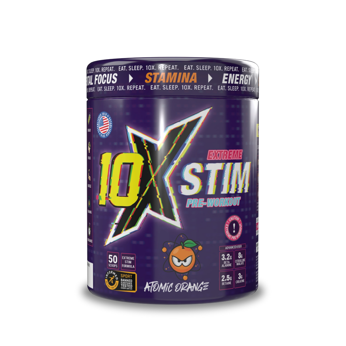 10X Atomic Orange Front