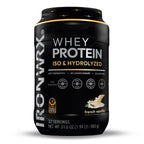 100% Hydrolyzed Whey Protein Isolate – 30g Protein, 7.4g BCAAs, Easy Digestion | IRONWRX 22 Servings.