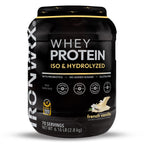 100% Hydrolyzed Whey Protein Isolate – 30g Protein, 7.4g BCAAs, Easy Digestion | IRONWRX