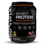 100% Hydrolyzed Whey Protein Isolate – 30g Protein, 7.4g BCAAs, Easy Digestion | IRONWRX 70 SERVINGS