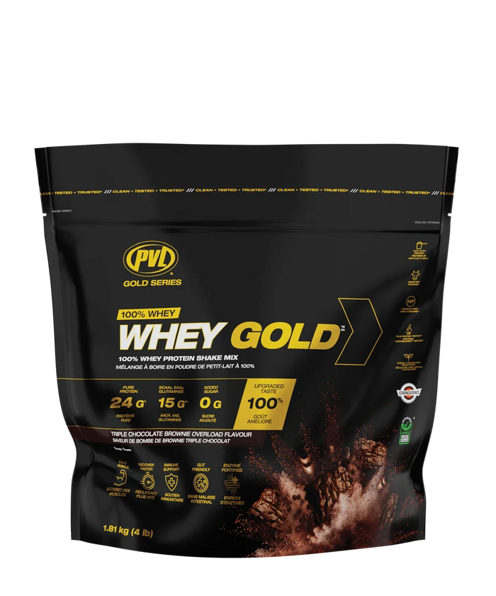 Pvl Whey Gold 5Lb Protein Triple Chocolate Brownie Overload