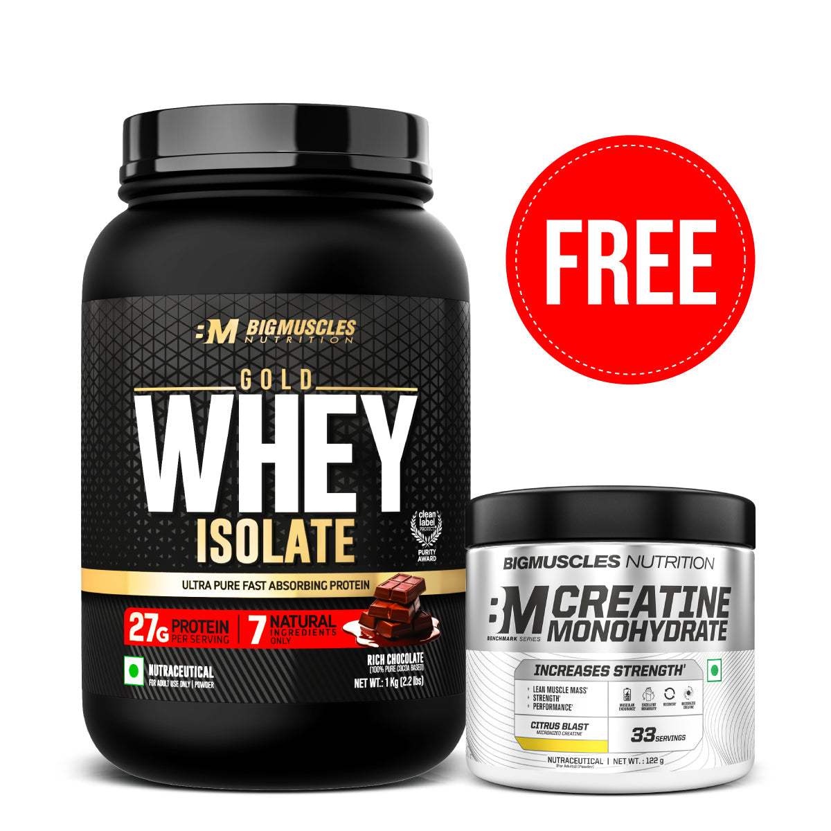 GOLD WHEY ISOLATE + BENCHMARK CREATINE
