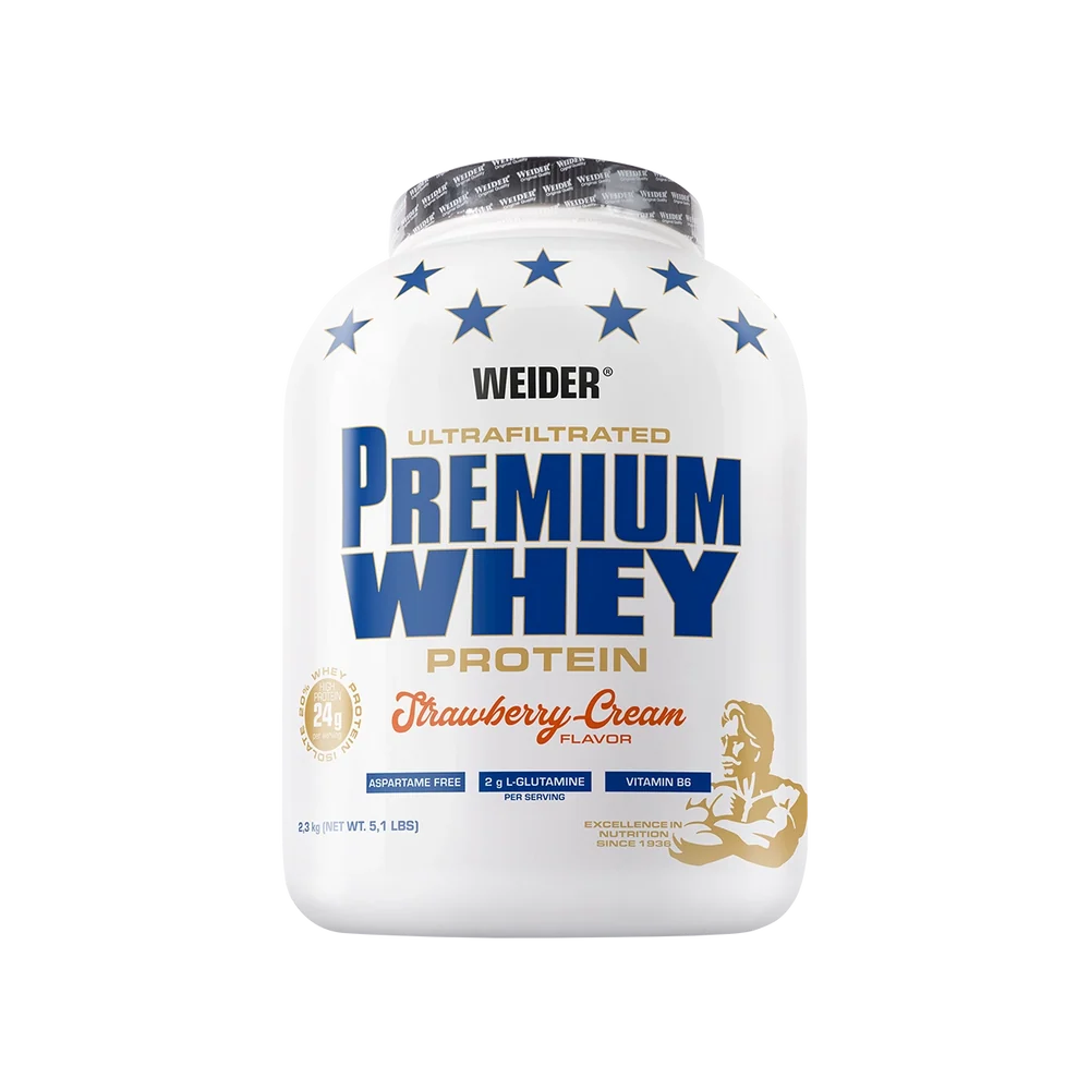 WEIDER PREMIUM WHEY PROTEIN 5.1LB STRAWBERRY CREAM