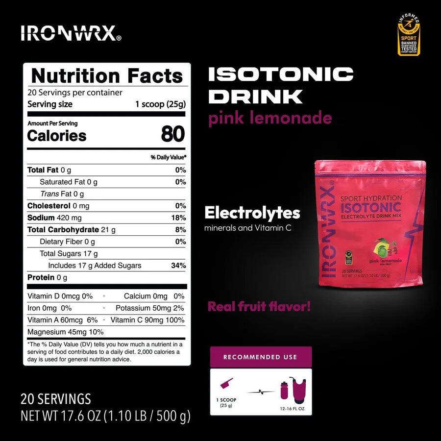 Drink Mix – Fast Hydration with Sodium, Potassium, Magnesium | IRONWRX