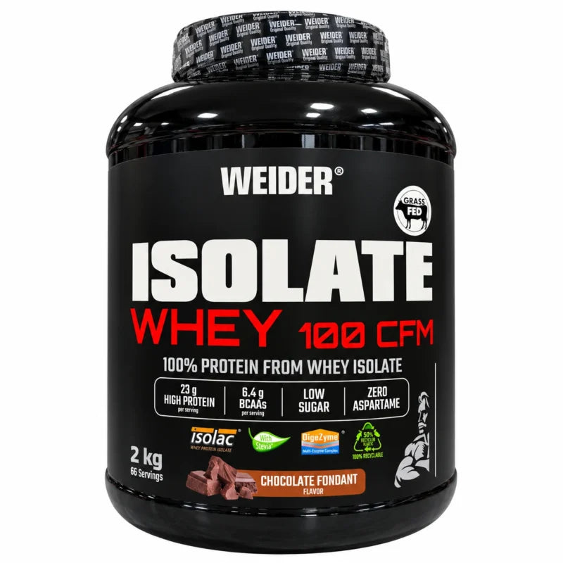 Weider Isolate Whey 100 CFM | 2 kg | 66 Servings | Made in Germany Chocolate Fondant